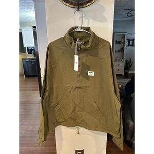 Staple Men's Olive Green Windbreaker Jacket Large